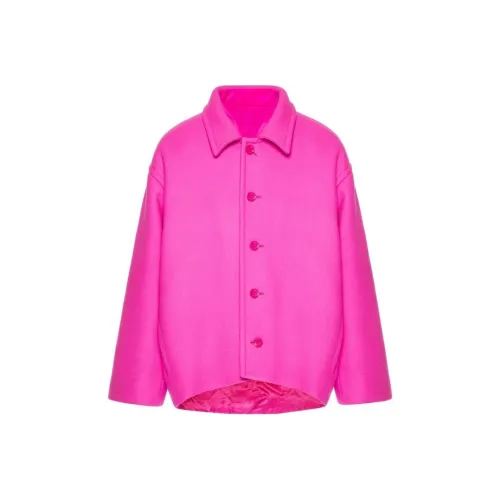Valentino FW22 Куртки и Пальто Мужской Розовый Красный