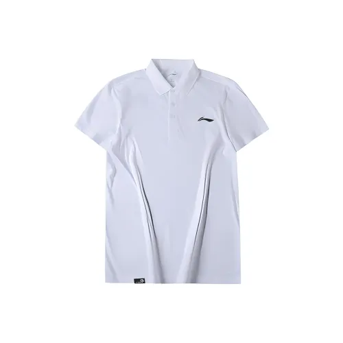 LINING Badminton Series Белый Мужская Рубашка для тенниса