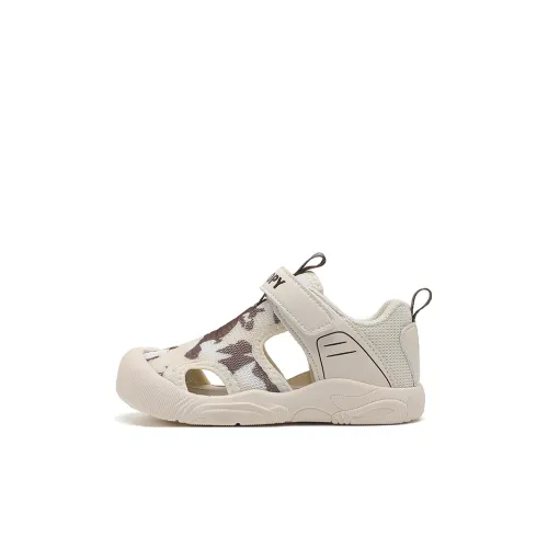 SNOOPY Slip-resistant Anti-KICK Abrasion-resistant Children's Sandals Beige Brown Infant