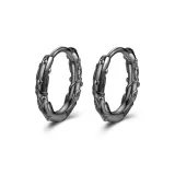 Серьги Sunward Growth с зажимом - черные