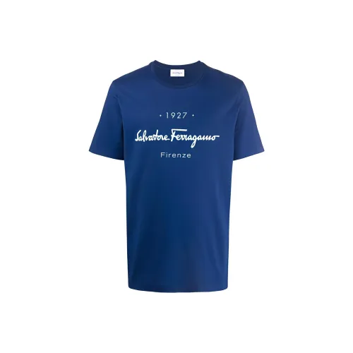 Ferragamo Мужские синие T-рубашки