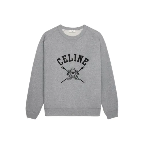 Celine Серый Мужской Свитшот