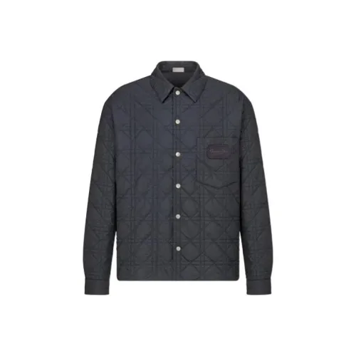 DIOR Темно-синие мужские куртки