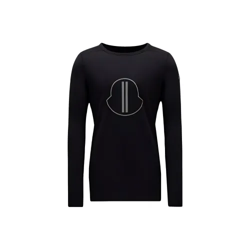 Moncler x RICK OWENS совместная линия FW23 T-рубашка унисекс черного цвета