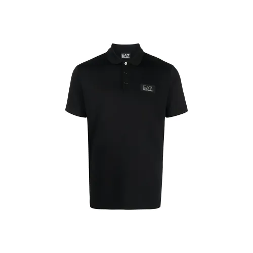 EMPORIO ARMANI EA7 FW23 Поло Мужское Черное