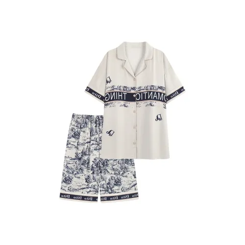 LEZIYUN Пижамный комплект мужской абрикосового цвета