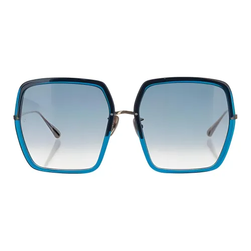 Linda Farrow Ацетат Титан Квадрат Солнцезащитные очки Детский Золотой