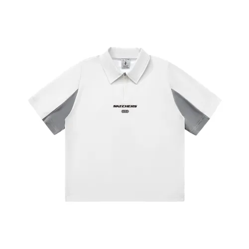 Skechers Yazhuan Series Поло Унисекс Джинсовый серый