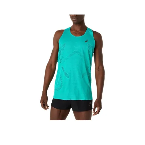 Asics Metarun Топ Мужской Синий Зеленый