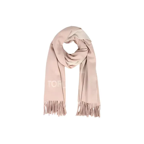 Tory Burch Вязаный шарф из шерсти Розовый Женский