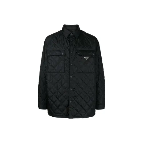 PRADA Мужские черные куртки