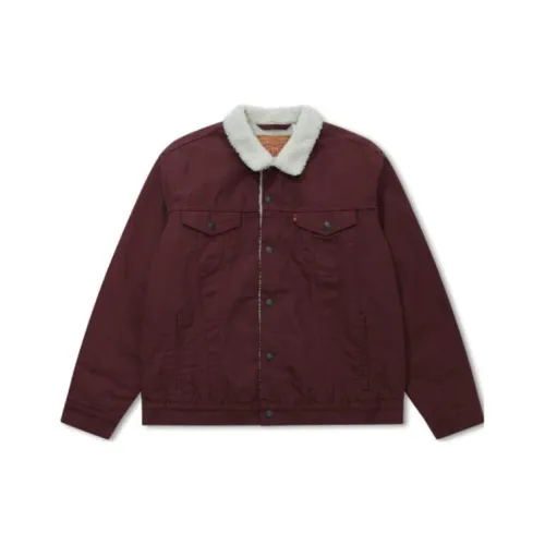 Levis Мужские Куртки Бордового Цвета