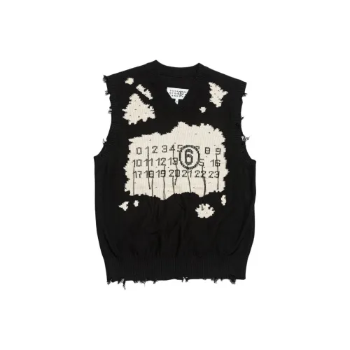 MM6 MAISON MARGIELA Майка Унисекс Черный Бежевый