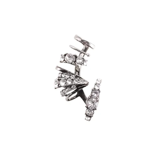 Alexander McQueen Clip ON Серьги Серебряные Женские
