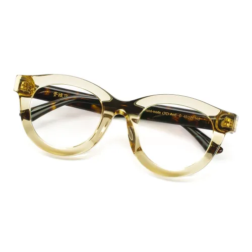 QINGZHIZUO Итальянская версия 8,0 3D-эффект Пластина Круглая Оправы для очков Унисекс Прозрачно-чайный Черепаховый