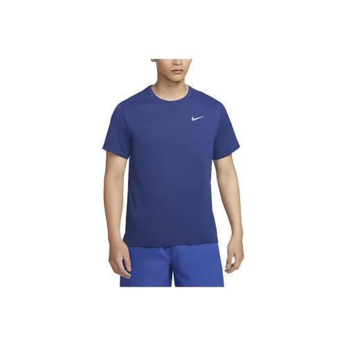 nike Dri FIT UV MILER T Рубашка Мужская Королевский Синий