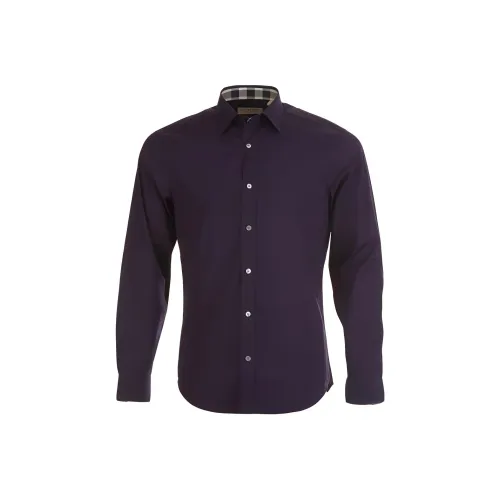 Burberry FW22 Рубашка Мужская Фиолетовая