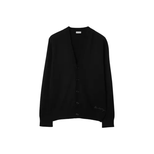 Burberry Кашемировый кардиган трикотаж мужской черный