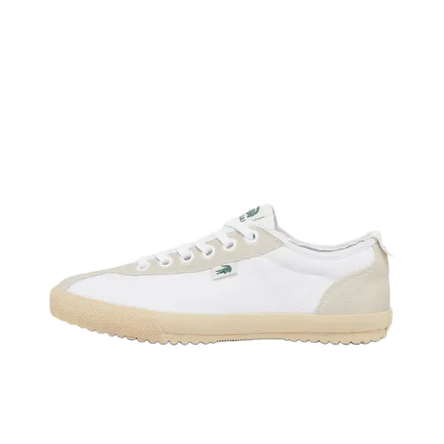 LACOSTE Low-Top Canvas Shoes White Men's