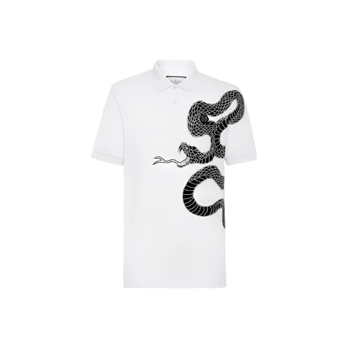 PHILIPP PLEIN Белая Мужская Рубашка Поло