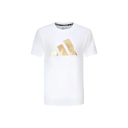 Adidas T-Shirt Unisex Белое Золото