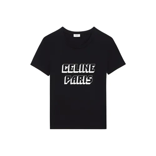 Celine Мужские черные T-рубашки