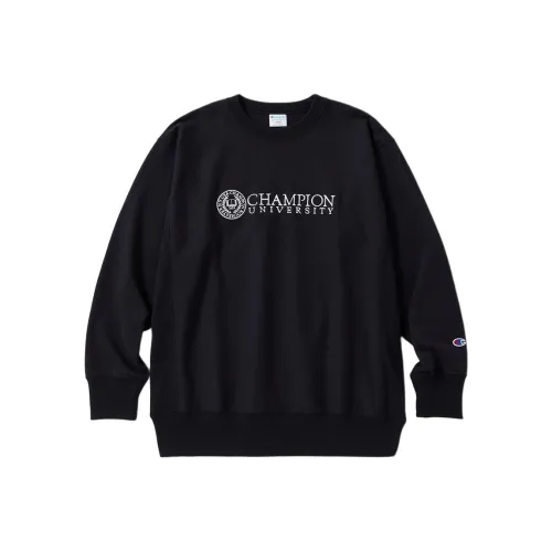 Champion Reverse Weave FW24 Свитшот Унисекс Черный