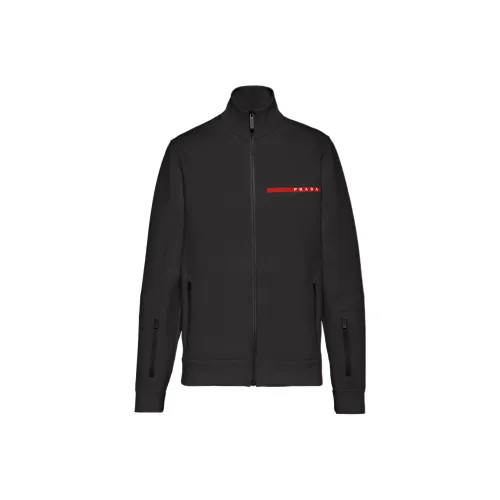 PRADA Мужские черные куртки