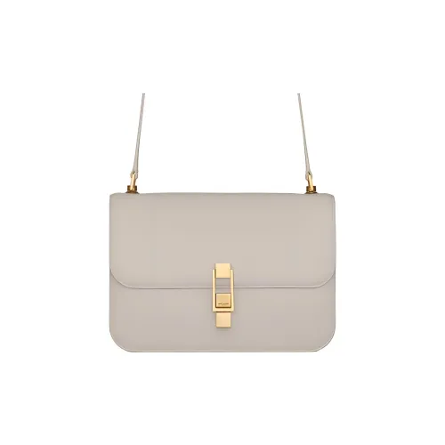 SAINT LAURENT Le Carre Телячья кожа Сумка через плечо Сумка на плечо Женская Белая