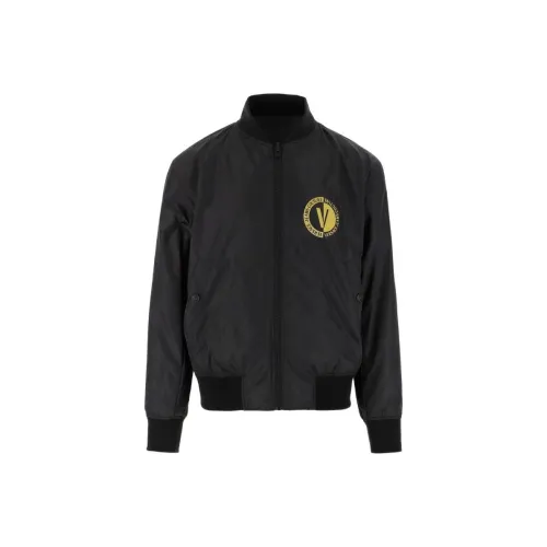 VERSACE JEANS COUTURE SS23 Куртки и Пальто Мужской Черный