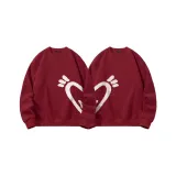 [Свяжитесь со службой поддержки клиентов для регулировки размера] Бордовый (M Большой Бархат Сердце Низ Левая сторона) + Бордовый (M Бархат Сердце Низ Правая сторона)