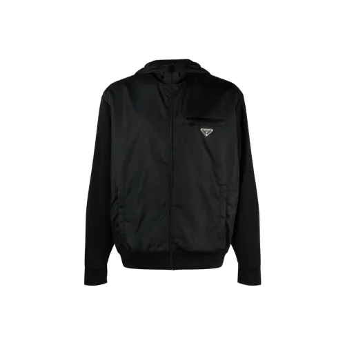 PRADA Мужские черные куртки