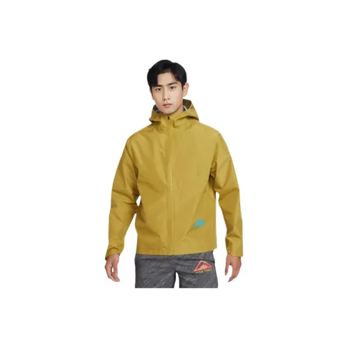 Nike Куртка Мужская Мохово-золотая Лазерно-синяя