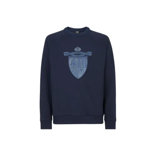 FENDI SS25 Толстовка Мужской Морской Синий