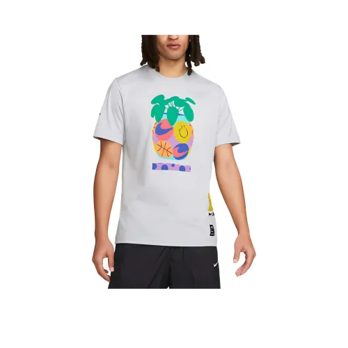 nike T-Shirt Азиатская версия Мужская серая