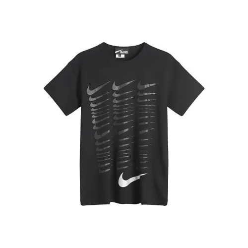 CDG Collaboration Черные Мужские T-Рубашки