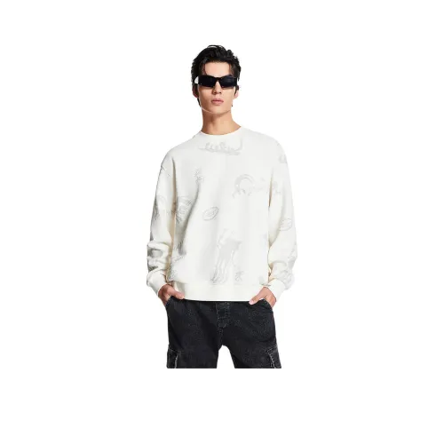 JACK JONES· X NBA Толстовка Мужская Молочно-белая