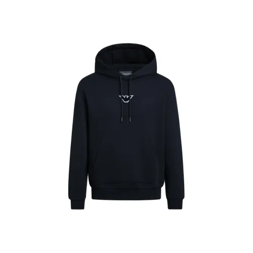 EMPORIO ARMANI FW24 Толстовка Мужской Темно-Синий