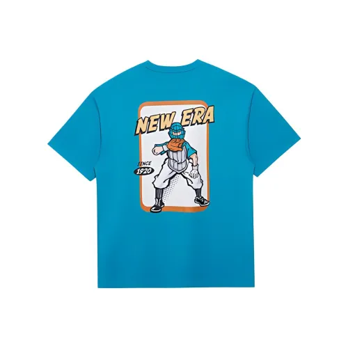 New Era Синий Унисекс Футболка