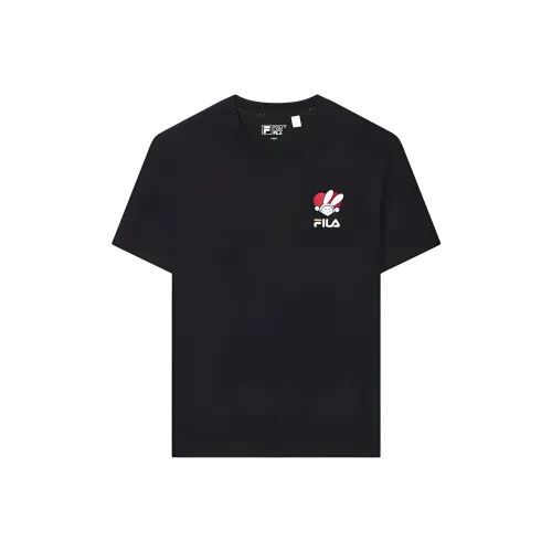 FILA CNY x Buer Rabbit Глубокий черный Унисекс Футболка
