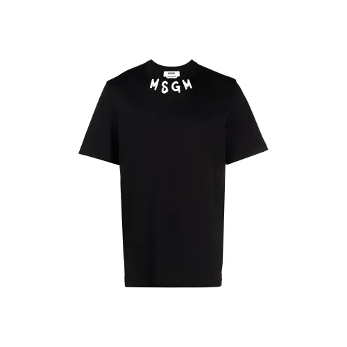 MSGM Черные Мужские T-Рубашки
