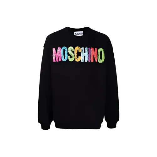 MOSCHINO Мужские черные свитшоты