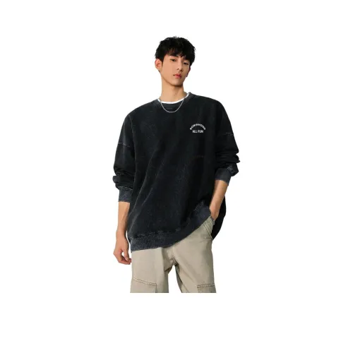 ROBINHOOD Толстовка Унисекс Выстиранный Черный