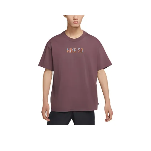 Nike Темно-бордовый цвет Мужская футболка с коротким рукавом