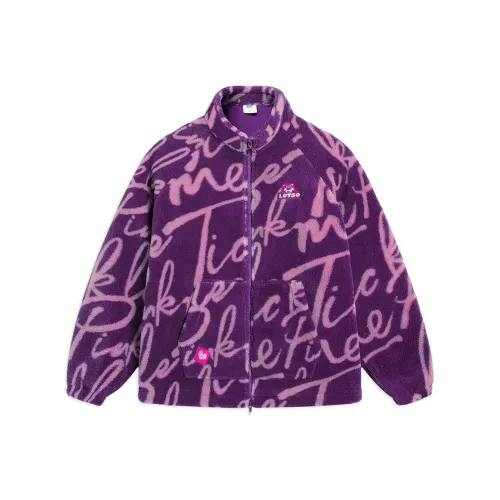 LiNing x Disney Куртка Унисекс Фиолетовый Лотосовый Фиолетовый С принтом