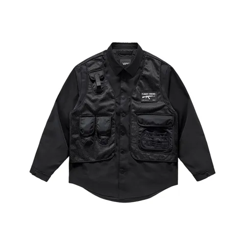 VIP Loose Fit Mock Двухкомпонентная Куртка Мужская Черная