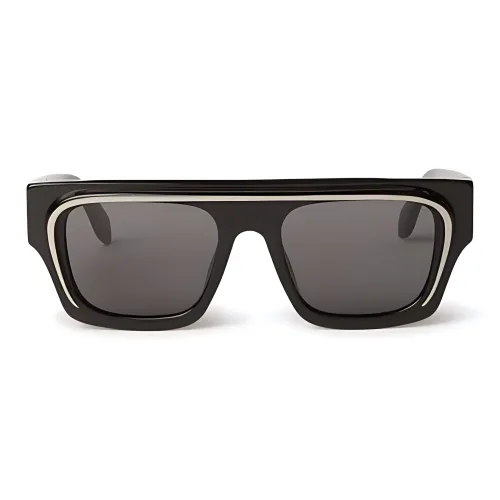 PALM ANGELS Прямоугольные Солнцезащитные очки Мужские Черные