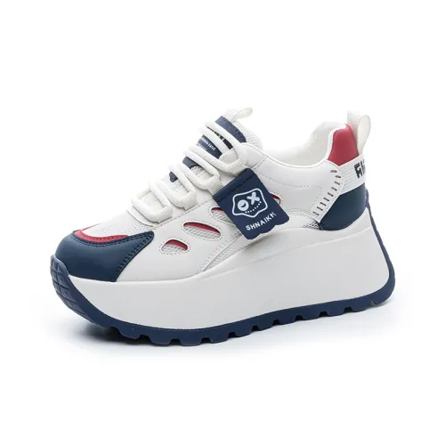 CHOVO Дышащий Легкий Увеличивающий Высоту Низкий Топ Кроссовки с Толстой Подошвой Женские