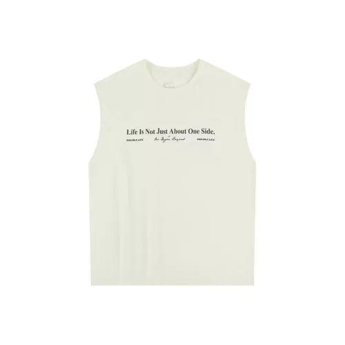 361° Топ без рукавов Унисекс Кремово-белый