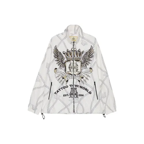 Ed Hardy Айвори Белый E1OBM365 Мужская Куртка